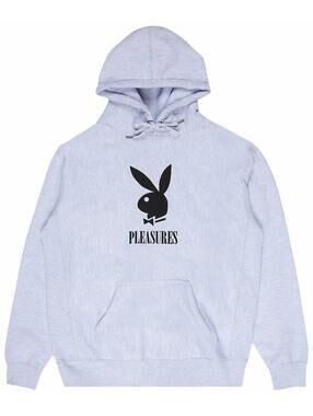 New Pleasures x Playboy Play Hoodie In Grey Size M $199